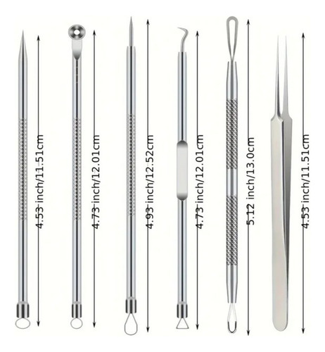 Kit 6 Herramientas Para Espinillas Y Acne