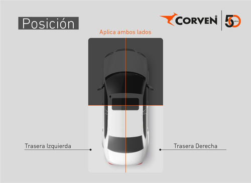 Imagen 2 de 6 de Amortiguador Corven Ford Cargo Tras. Izq-der.