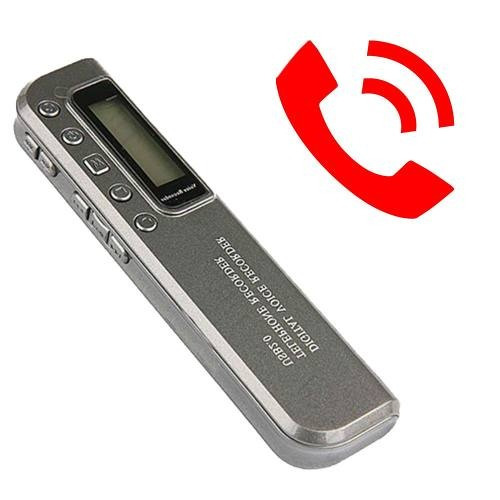 Mp3 Player Com Gravador De Voz Grampo Para Telefone Fixo  