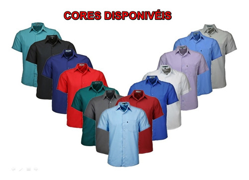 Camisa Social Masculina Microleve Manga Curta - Promoção - Envio Imediato - Não Amassa, Ótimo Para O Dia A Dia