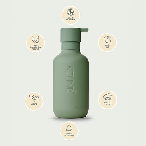 Keune So Pure Dispenser Refil - Frasco Com Pump 400ml