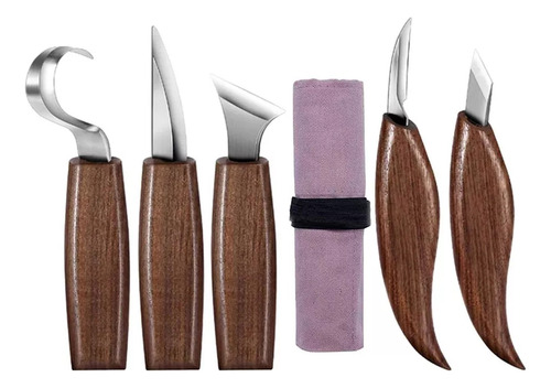 Cuchillos Profesionales Para Tallar Madera De Acero Al Cromo
