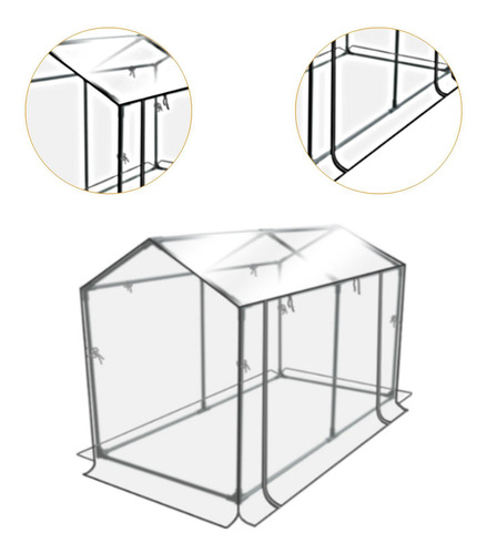 Mini Estufa Portátil Estufa Kit Fácil 120cmx60cmx78cm