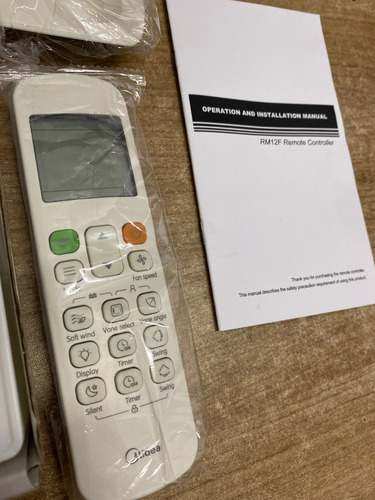 Controle De Ar-condicionado Midea Rm12f Branco