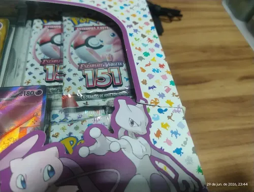 Box Pokémon Coleção 151 Mew Ex E Mewtwo - Copag Idioma Português