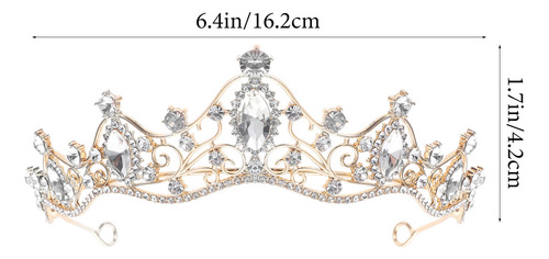 Diadema De Novia Con Forma De Corona Y Diamantes De Imitació