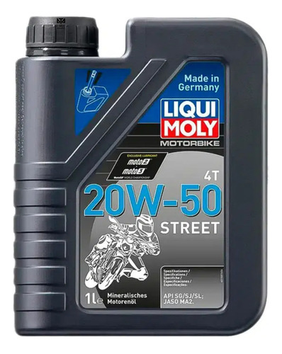 Aceite Liqui Moly 20w-50 Street