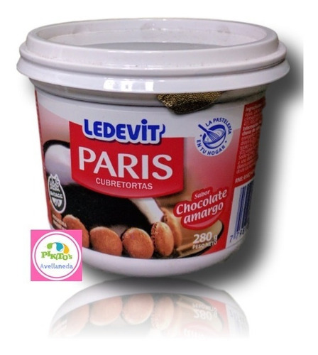 Crema Paris 280 Grs Sabor Chocolate Amargo Ledevit