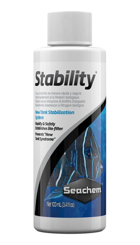 Acondicionador Bacterias Ciclado Seachem Stability 100 Ml 