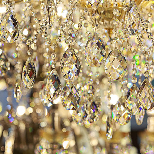 Juego De 24 Colgantes Con Prismas De Cristal For Candelabro