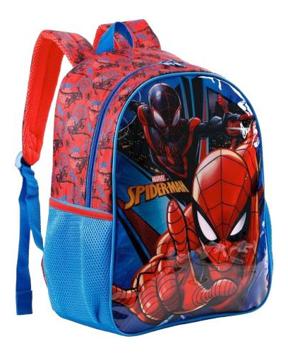 Mochila Spider Man Costa Ref 11653 Xeryus Cor Azul-vermelho