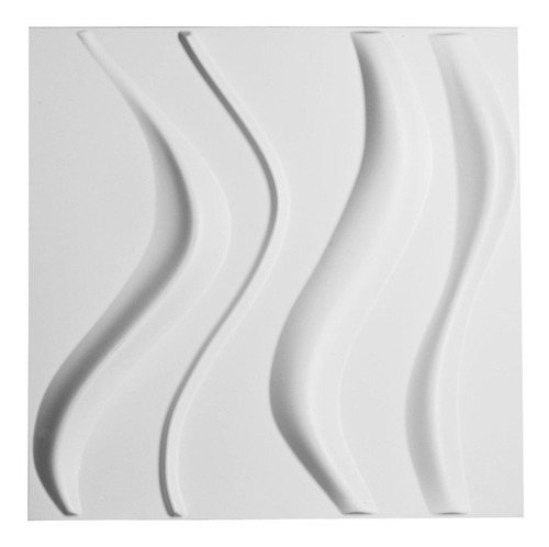Imagen 4 de 4 de Paneles 3d Decorativos En Yeso Modelo Wave