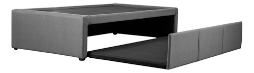 Cama Doble Individual Azul | Atlas Color Gris Doble Cama Gris