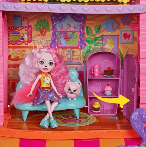 Set De Juego Apartamento Y Cafetería Enchantimals City Tails