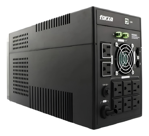 Ups Forza Fx-2200lcd-u, 2200va, 1200w, 8 Tomas De Salida