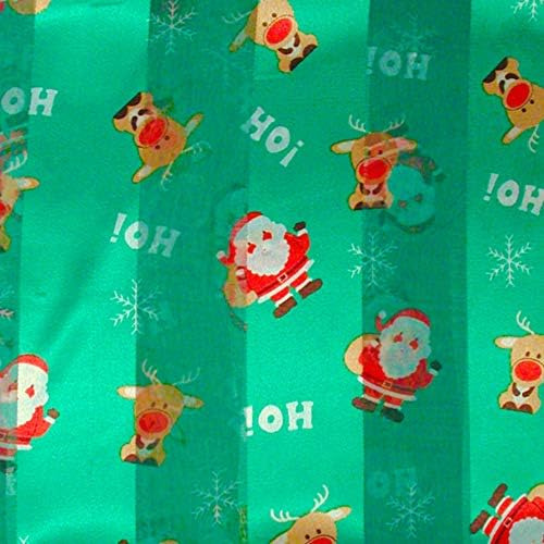 Pañuelos Navideños De Reno Verde Ho Ho Santa Con Etiqueta Ex