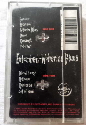Cassette Entombed - Wolverine Blues 1era Ed. Americana Death 1er Ed. Americana (Usado)