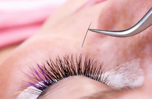 Pinza Curva Acero Inoxidable Aplicador Pestañas Deco Nails Color Plateado