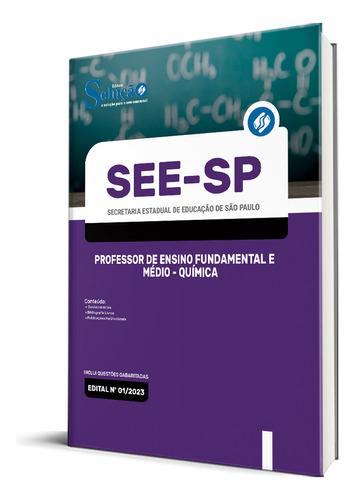 Apostila See-sp 2023 - Professor De Ensino Fundamental E Médio - Química, De Professores Especializados., Vol. Único. Editora Solução Concursos, Capa Mole, Edição Oficial Em Português, 2023