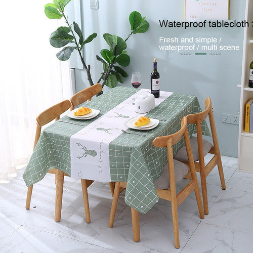 Mantel Desechable Verde De 1 Pieza, Funda Impermeable Para F