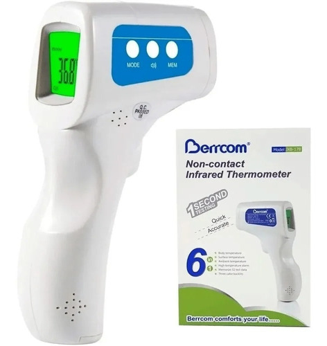 Termometro Digital Berrcom Infrarrojo Laser Niños/adultos 