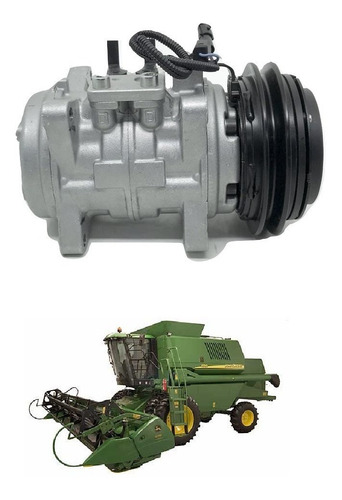 Compressor Ar Cond Colheitadeira John Deere 1450 1550 10p15