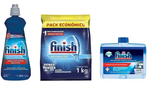 Finish Pack Bolsa 1kg+ Abrillant.400ml+ Limpiador Líq. 250ml