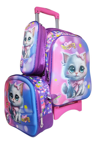 Mochila Lonchera Y Lapicera Primaria Con Llantas O Ruedas (Reacondicionado)