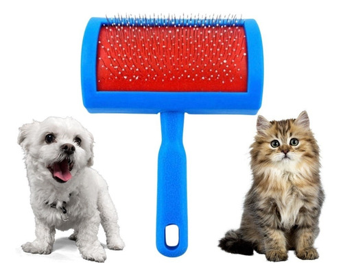 Pet Scraper - Cepillo de cerdas altas para perros y gatos, varios colores