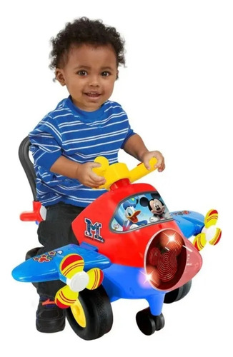 Avión Montable Kiddieland Mickey Disney Luz Y Sonidos