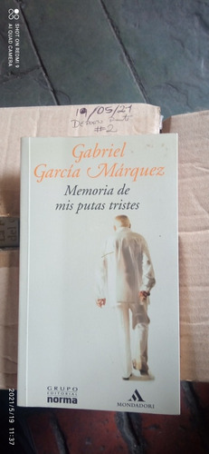 Libro Memoria De Mis Putas Tristes. Gabriel García Márquez