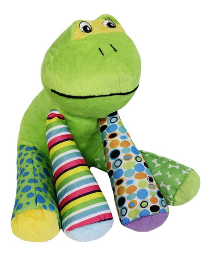Rana Ranita De Peluche De Colores Dots Suave Pelucheria