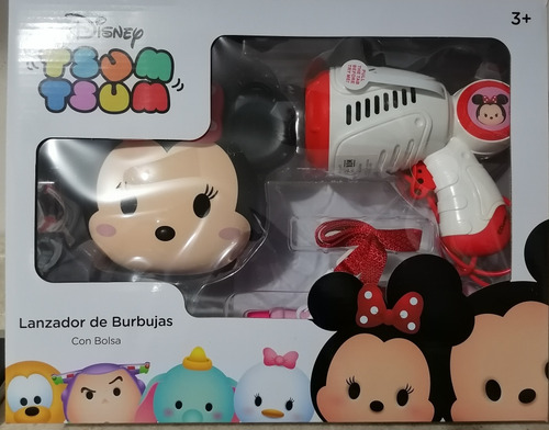 Lanzador De Burbujas Minnie Con Bolsa Para Niños