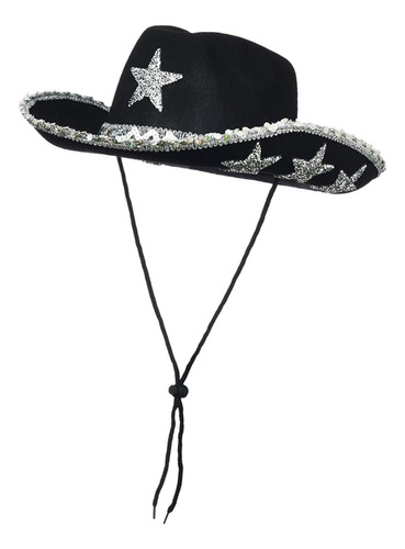 Sombrero De Vaquero Con Correa Ajustable Para La Barbilla,