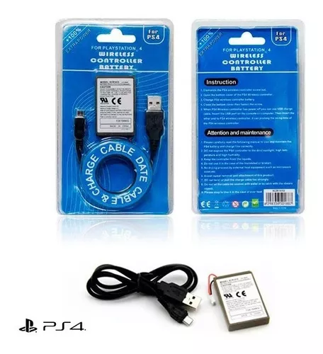 Bateria Joystick Playstation 4 PS4 + cable USB - Recargas Rafaela