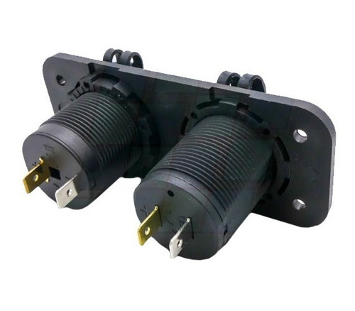 Imagen 2 de 5 de Panel Voltimetro Digital Embutir + Toma 12v