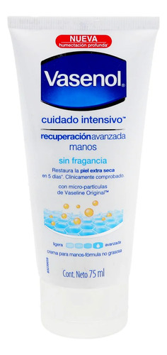 Crema Para Manos Cuidado Intensivo Vasenol 75 Ml