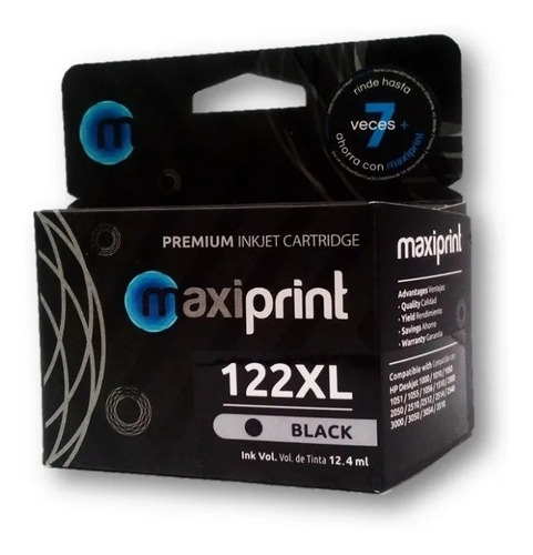 Cartucho Maxiprint Compatible Hp 122xl Negro (ch563hl)