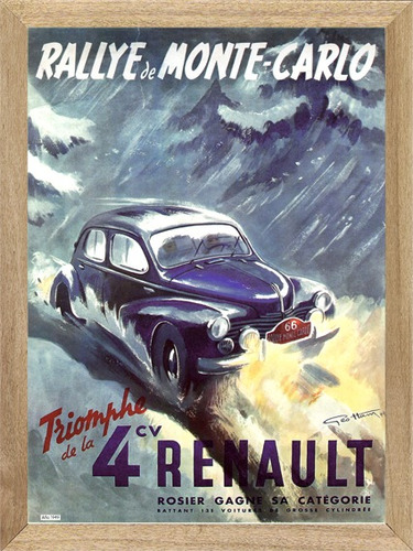 Rallye De Monte Carlo   Cuadro Poster Cartel L268