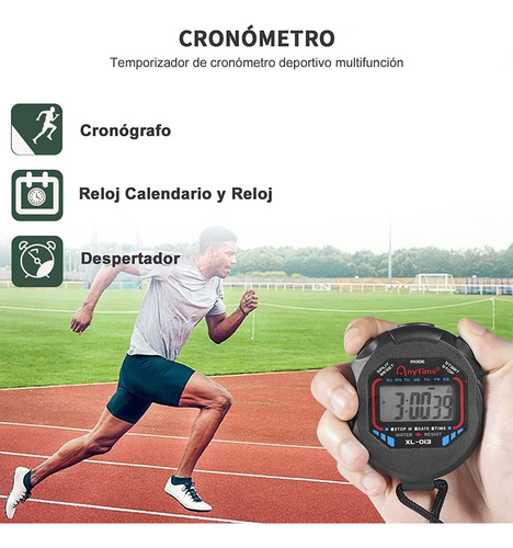 Cronómetro Digital Profesional E Impermeable Para Deporte