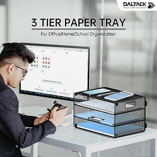 Organizador De Papel De Bandeja De Tres Niveles Daltack Con