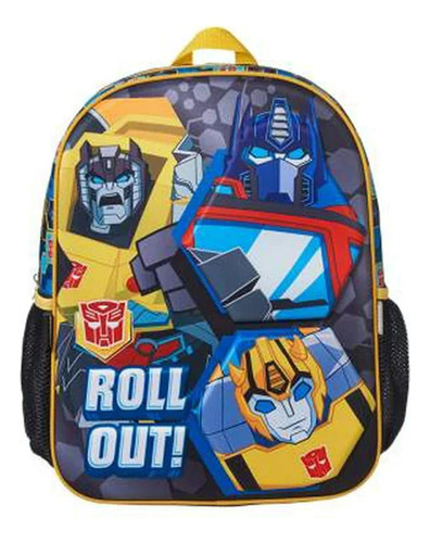 Mochila Escolar Transformers Urbania Ts00115mb Niño Color Negro