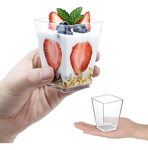 20 Vasos Para Postres Utensilio Reposteria Set De Vasos Shot