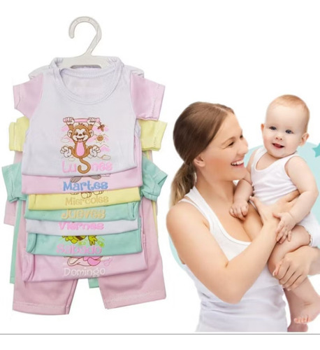 Ropa De Bebe Semanario 21 Piezas 0-3 Meses