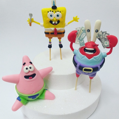 Adorno Torta Bob Esponja Y Amigos 