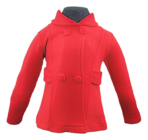 Abrigo De Niña Gabardina Cortavientos Para Invierno Elegante