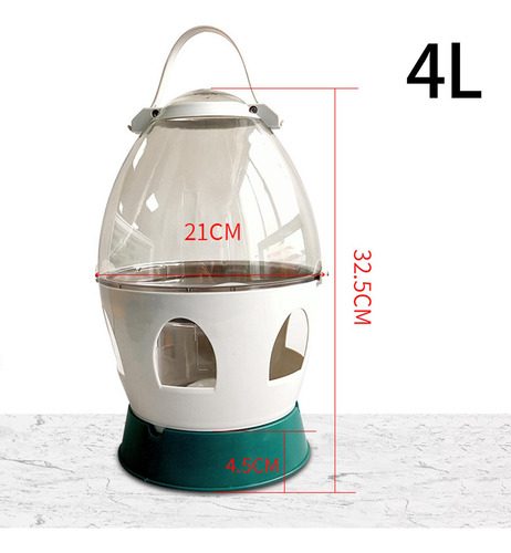 Alimentador Dispensador De Agua Para 4l Gris 32.5cmx21cm