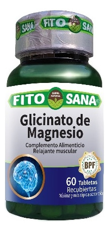 Glycinato De Magnesio 480mg 60 Tabletas Fito Sana 
