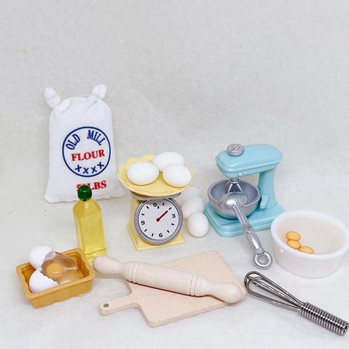 / Juego De Cocina En Miniatura Para Casa De Muñecas Juego