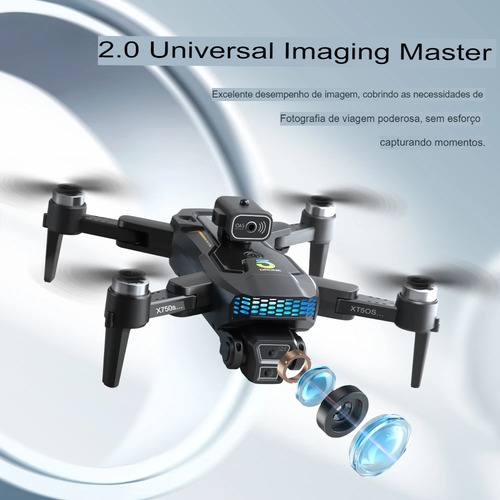 Drone Xt505 Câmera Hd Gps Evita Obstáculos Motor Brushless
